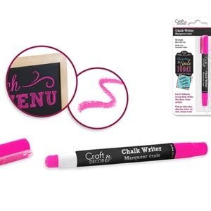 Chalk Writer Blister-Carded Hot Pink